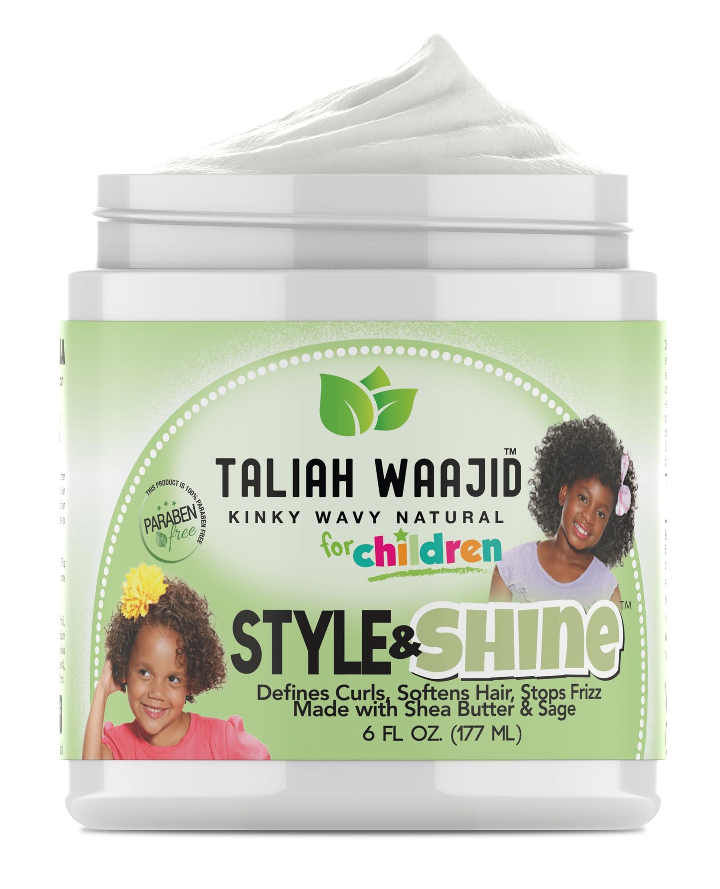 Taliah Waajid Herbal Style & Shine For Natural Hair, 6 oz (Pack of 2)