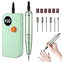 Professional Portable Nail Drill Kit Rechargeable Nail Machine Electric Cordless E-File Nail Drill Set with 7 Nail Bits, Manicure Pedicure Tool