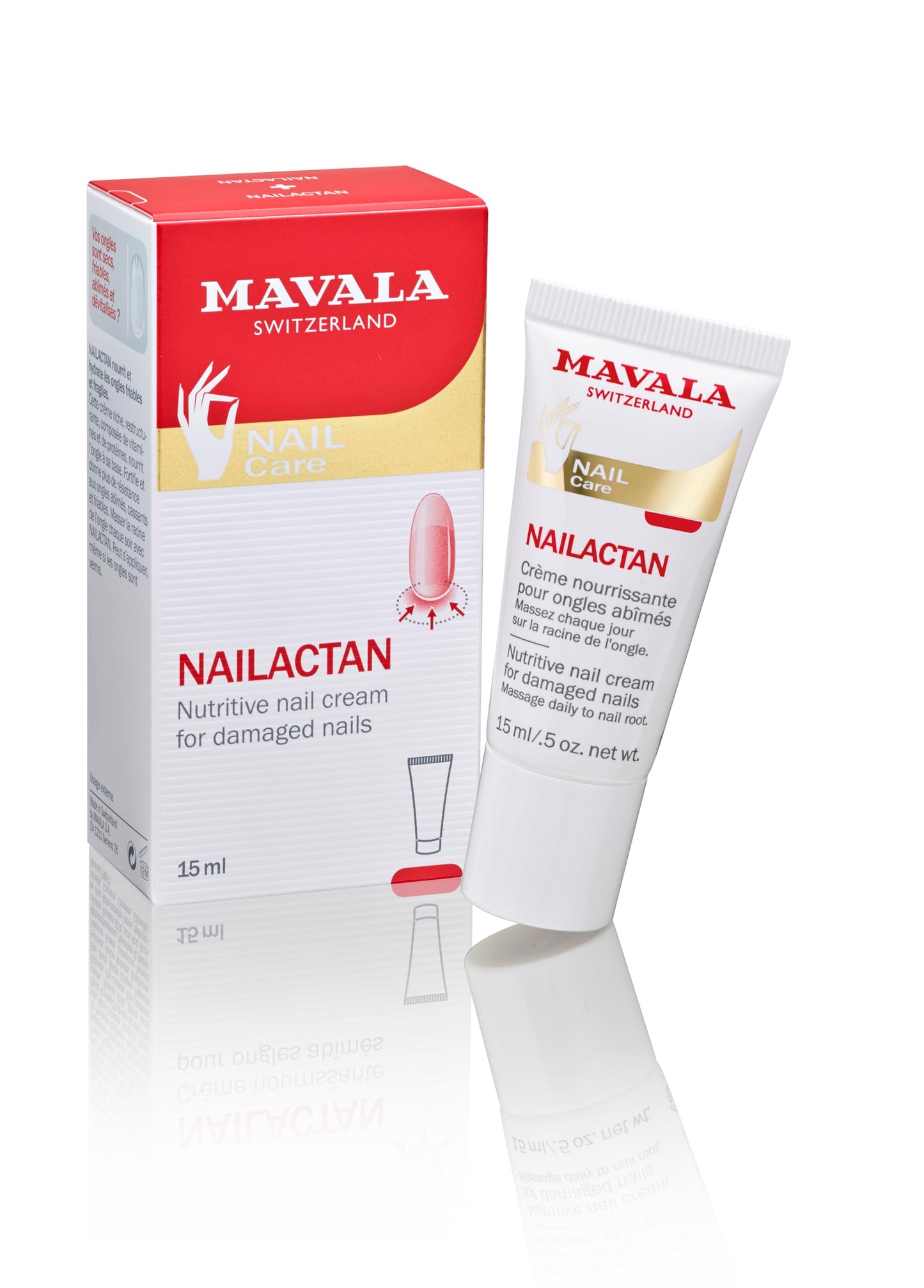 Mavala Nutritive Nail Cream Nailactan for Damaged Nails | Nail Care with Restorative Ingredients for Longer, Healthier Nails | Nail Strengthener +