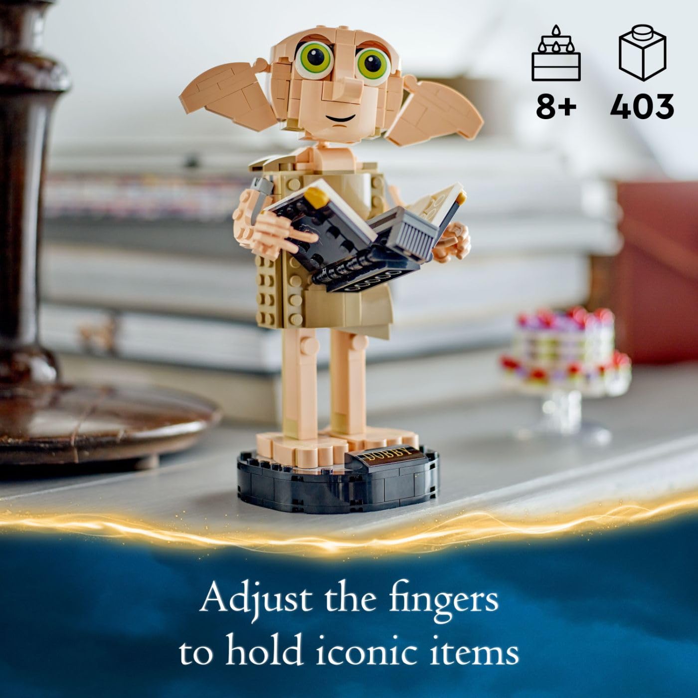 LEGO Harry Potter Dobby the House-Elf 76421, Build & Display Character Model, Fun Birthday Gift for Boys & Girls Ages 8+