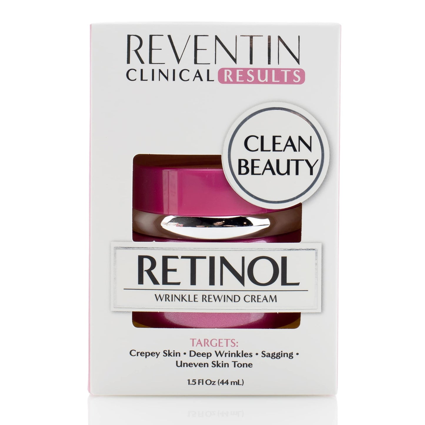 Reventin Clinical Results Retinol Wrinkle Rewind Anti Aging Face Lotion Moisturizer For Wrinkles, Age Spots, & Dry Skin - Retinol Night Cream