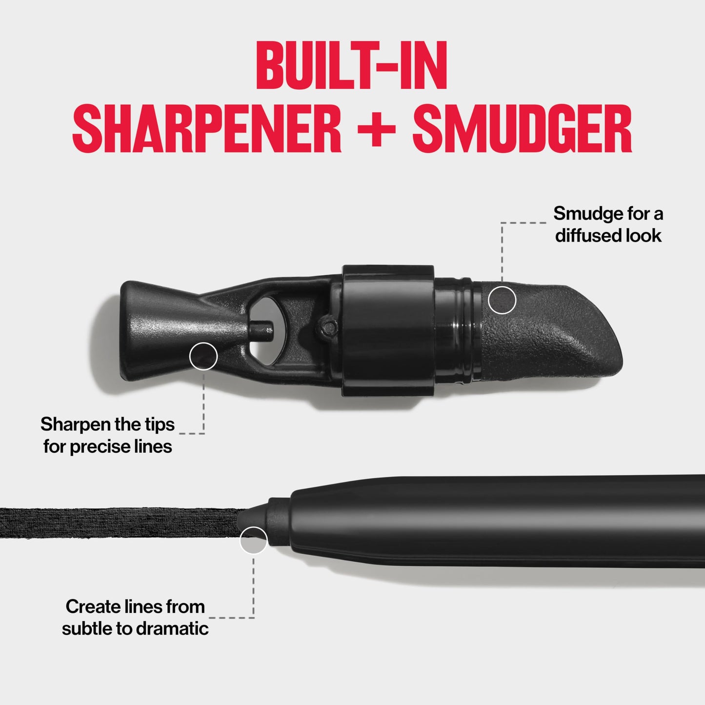 Revlon ColorStay Pencil Waterproof Eyeliner, Smudge-Proof, Eye Makeup with Built-In Sharpener, Stocking Stuffer for Women, 202 Black Brown, 2 pack