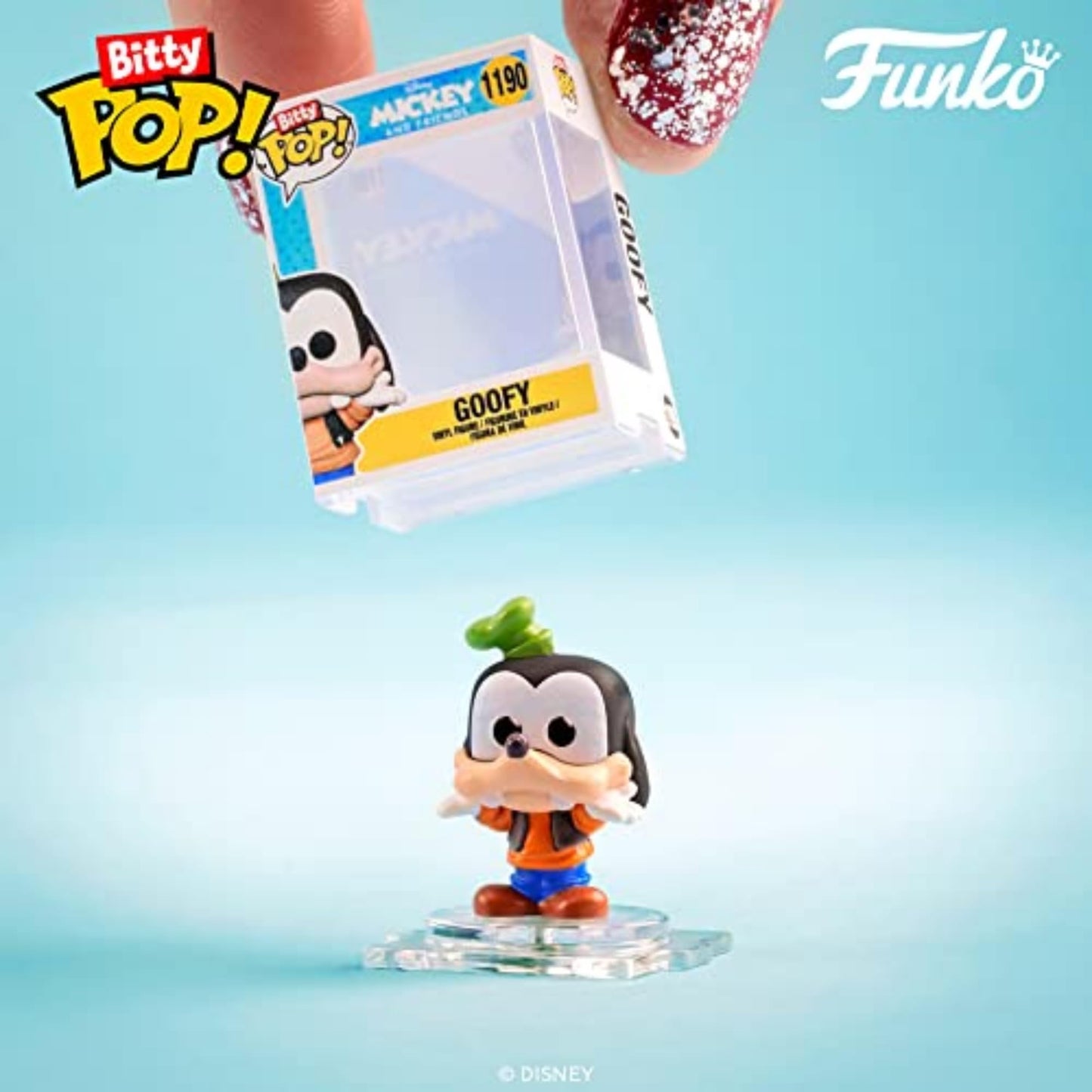 Funko Bitty POP! Disney - Mickey, 4-Pack - Mickey Mouse, Minnie Mouse (Pink Dress), Pluto and A Surprise Mystery Mini Figure - 0.9 Inch (2.2 Cm)…