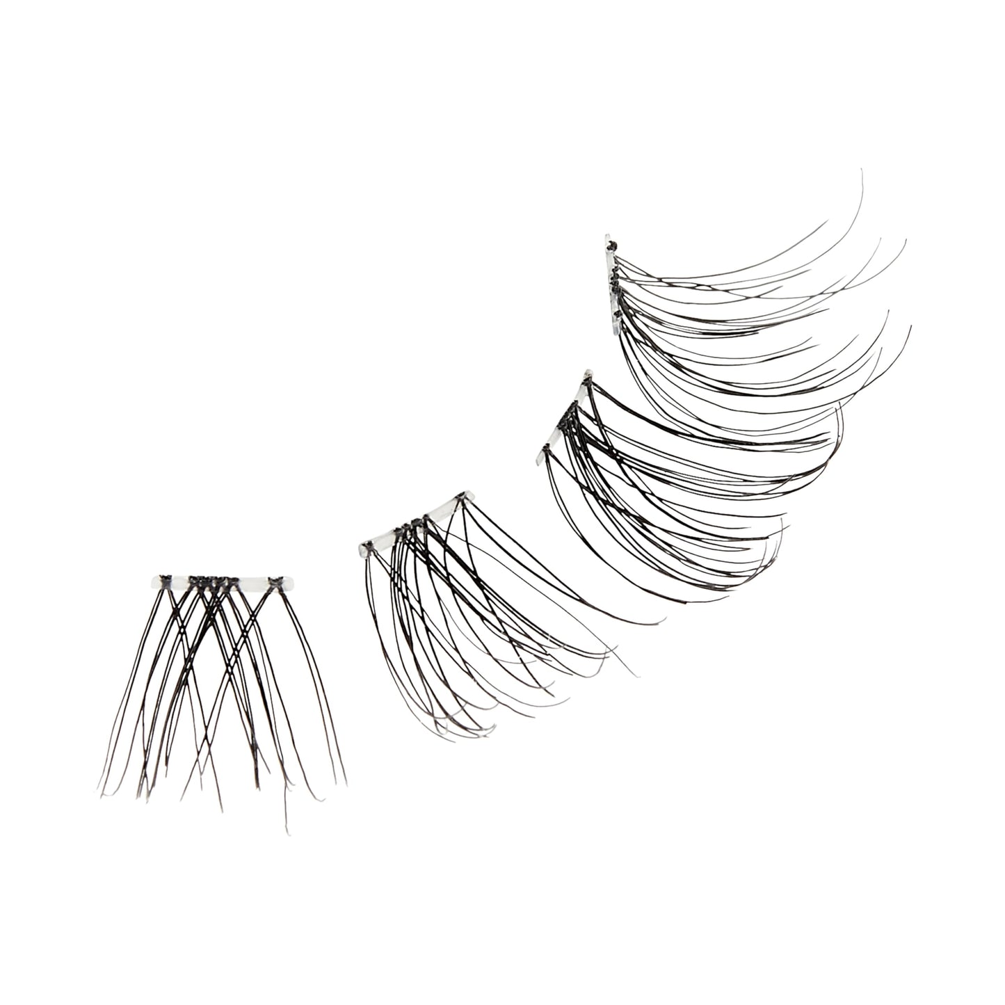 KISS The New Natural, False Eyelashes, 'Neo', 12mm-14mm, Includes 24 Wisps, Easy to Apply, Reusable Lash Clusters