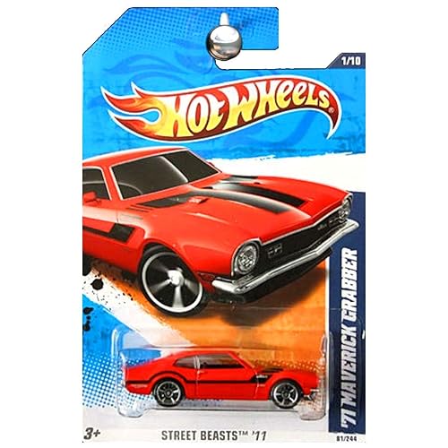 Hot Wheels 2011 Street Beasts 1971 Ford Maverick Grabber Red