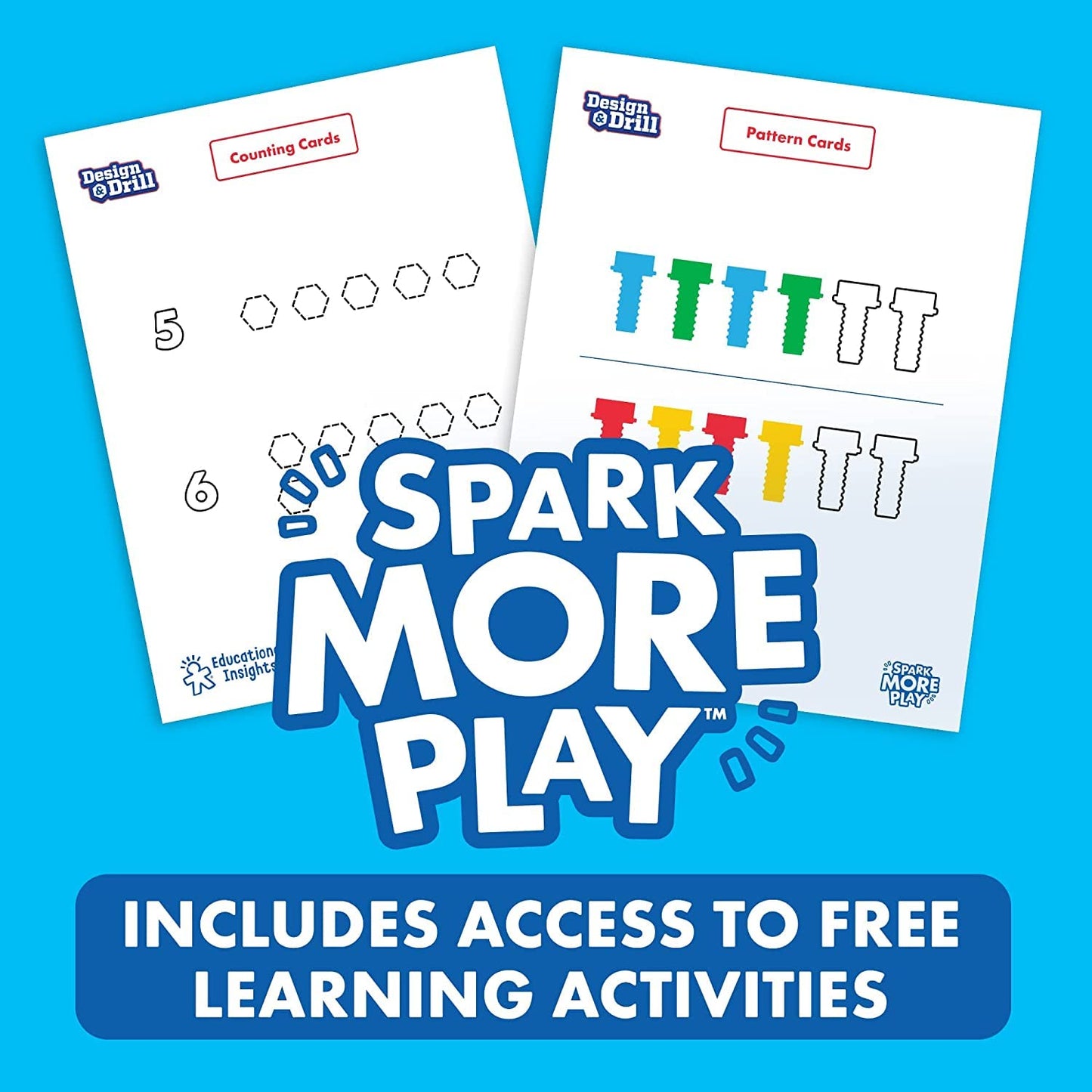 Educational Insights Design & Drill Robot – Kids Construction Toy with Tools & Working Screwdriver, STEM Building Set, Gift for Boys & Girls Ages 3+