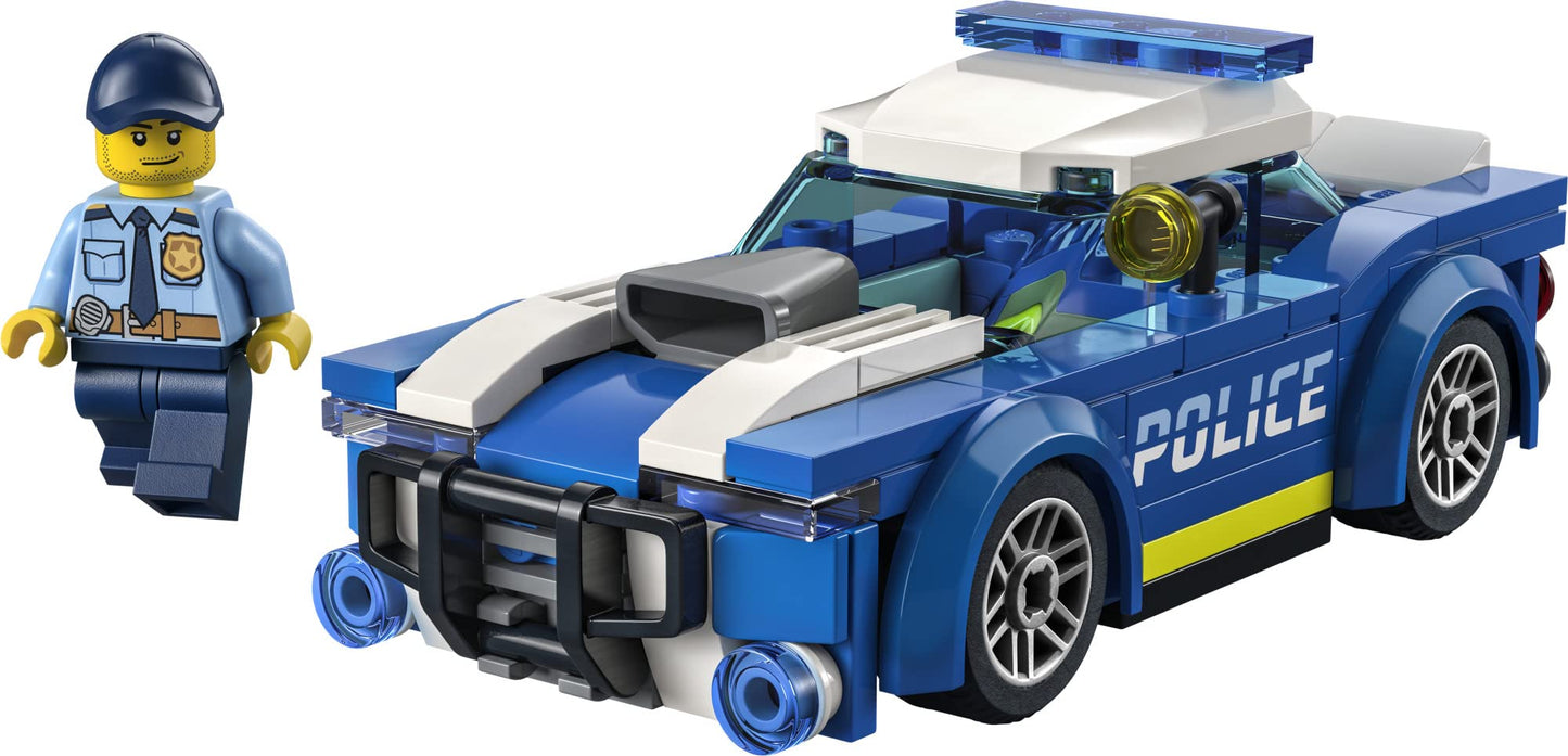LEGO City Police Car Toy 60312, Building Set with Officer Minifigure, Adventures Car Chase Playset, Fun Gift for Kids Ages 5+