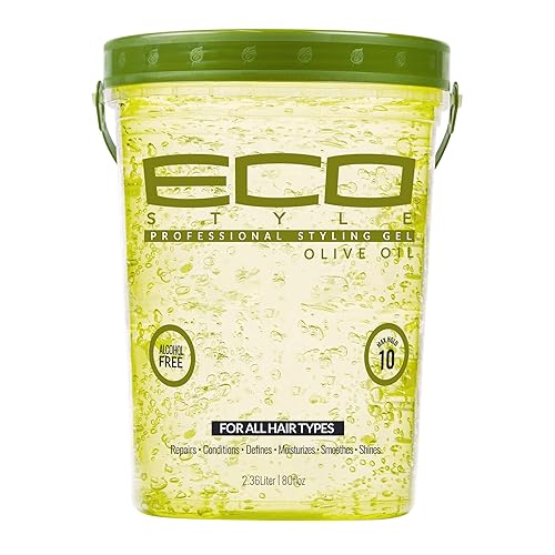 Eco Style Gel Olive Oil Styling Gel - Adds Shine and Tames Split Ends - Delivers Moisture to the Scalp - Nourishes And Repairs - Provides Weightless