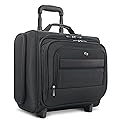 Solo New York Rolling Overnighter Catalog Case with Wheels - Roller Laptop Bag, Wheeled Briefcase for Women & Men, Carry On Size for Travel, Fits