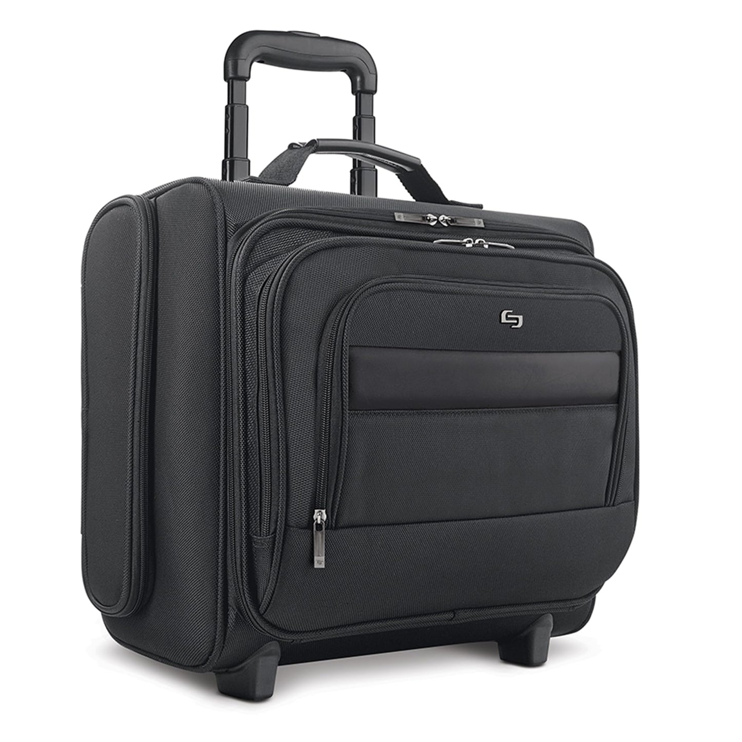 Solo New York Rolling Overnighter Catalog Case with Wheels - Roller Laptop Bag, Wheeled Briefcase for Women & Men, Carry On Size for Travel, Fits