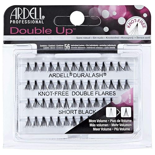 Ardell Double Individuals Knot Free Double Flares Black Short (3 Pack)