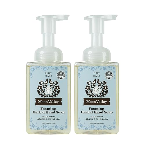 Moon Valley Herbal Foaming Hand Soap, Vegan (First Frost, Recyclable Bottle)