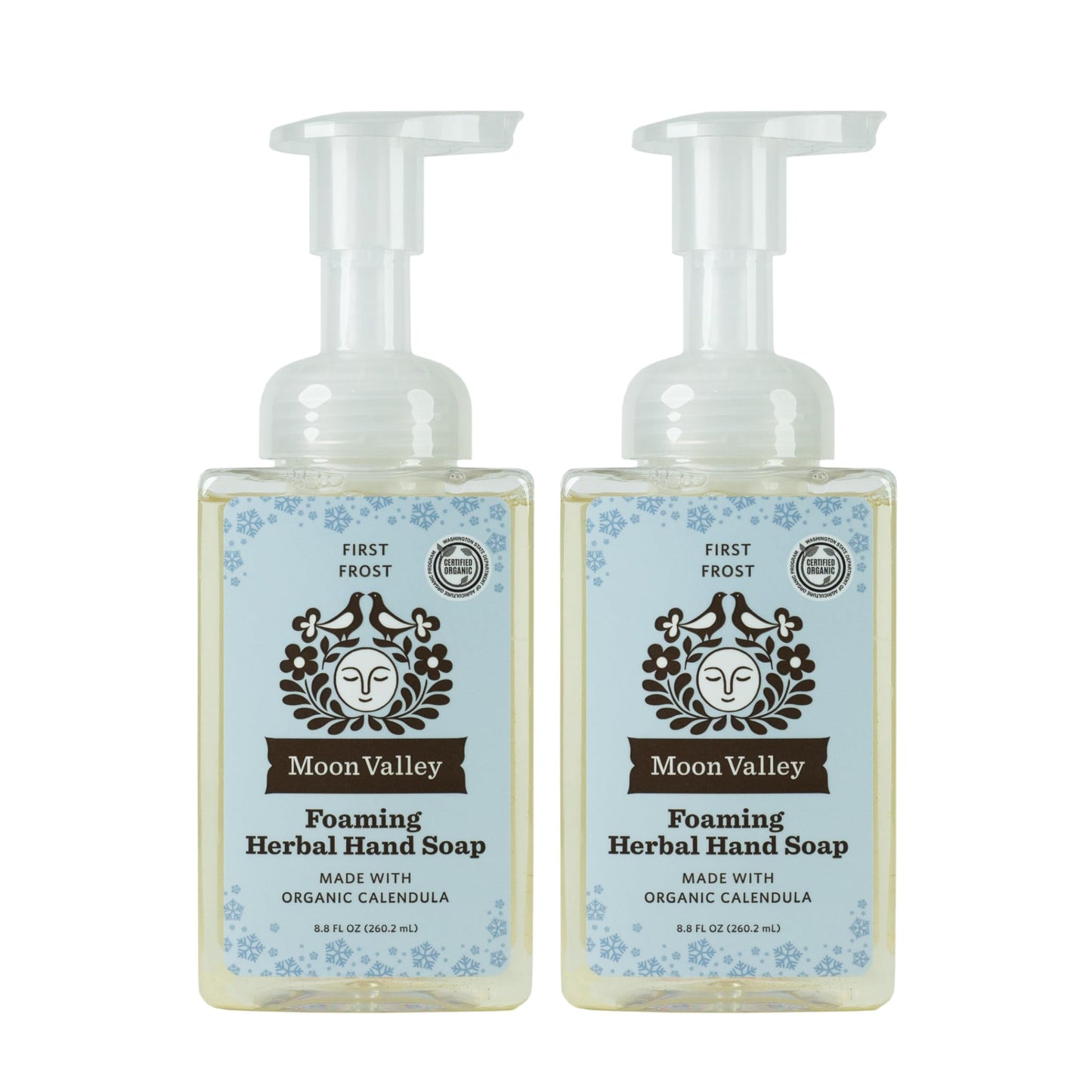 Moon Valley Herbal Foaming Hand Soap, Vegan (First Frost, Recyclable Bottle)