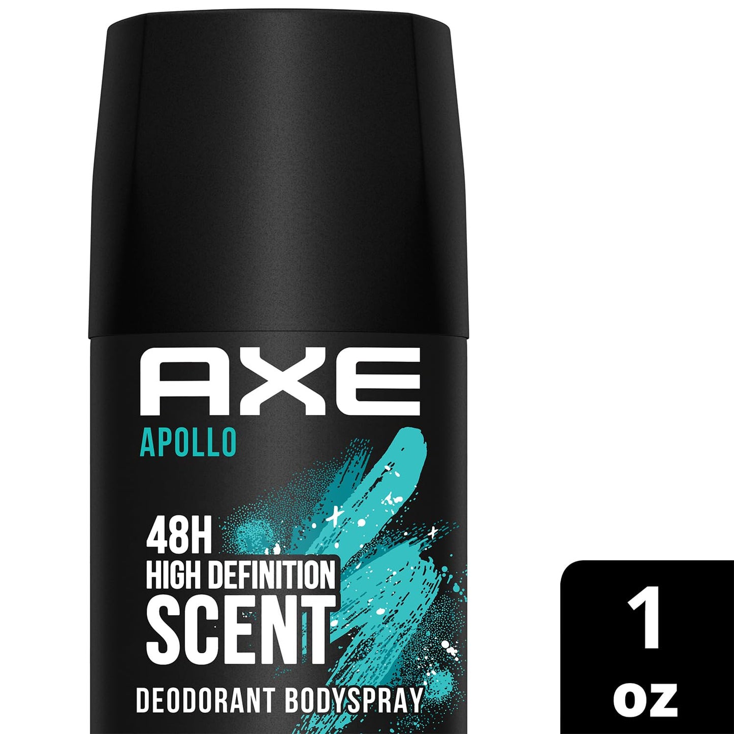AXE Men Travel Deodorant, Aluminum-Free, Bodyspray, Apollo 6-Pack – 48H Anti-Sweat Protection, TSA-Approved Body Spray, 1 Oz Ea