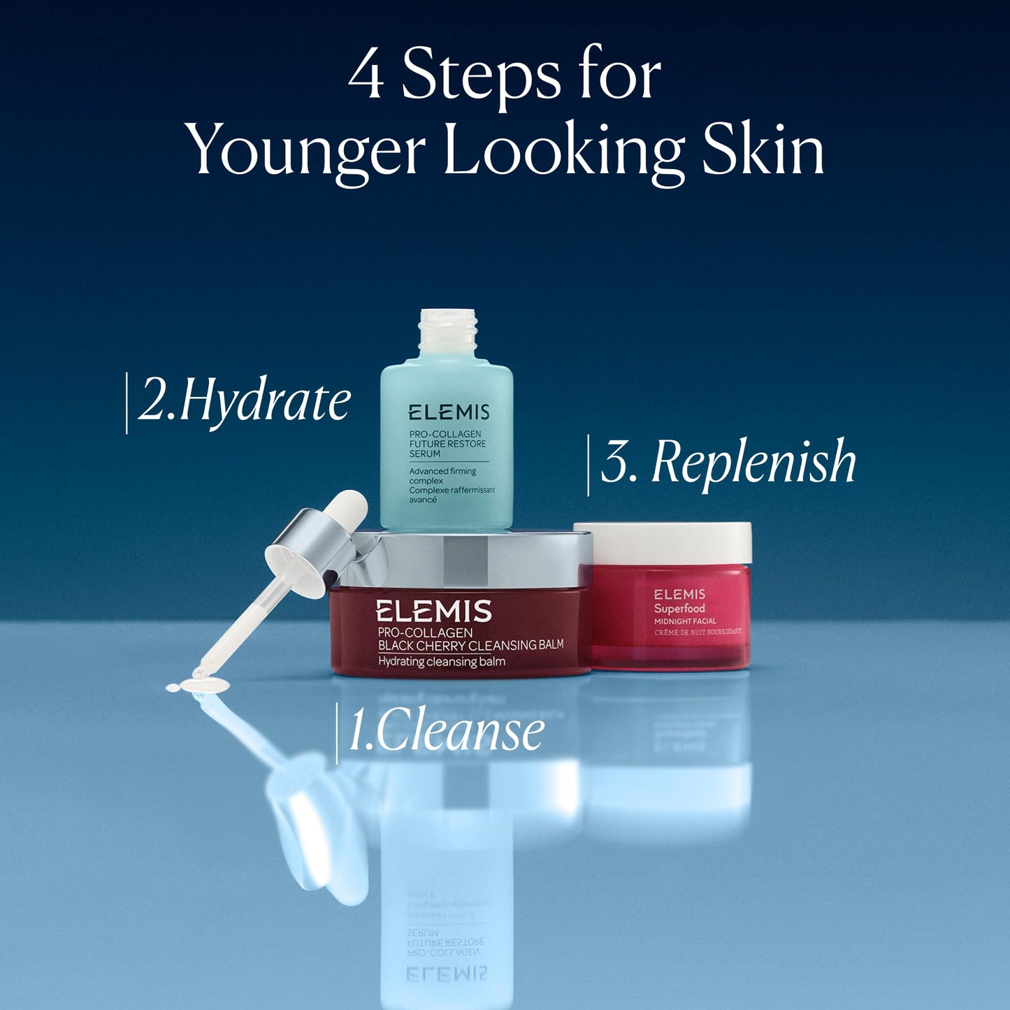ELEMIS Superfood Midnight Facial - Lightweight Overnight Facial Cream, Prebiotic-Infused Hydrating Gel, Vitamin C Camu Camu Moisturizer, Omega Rich