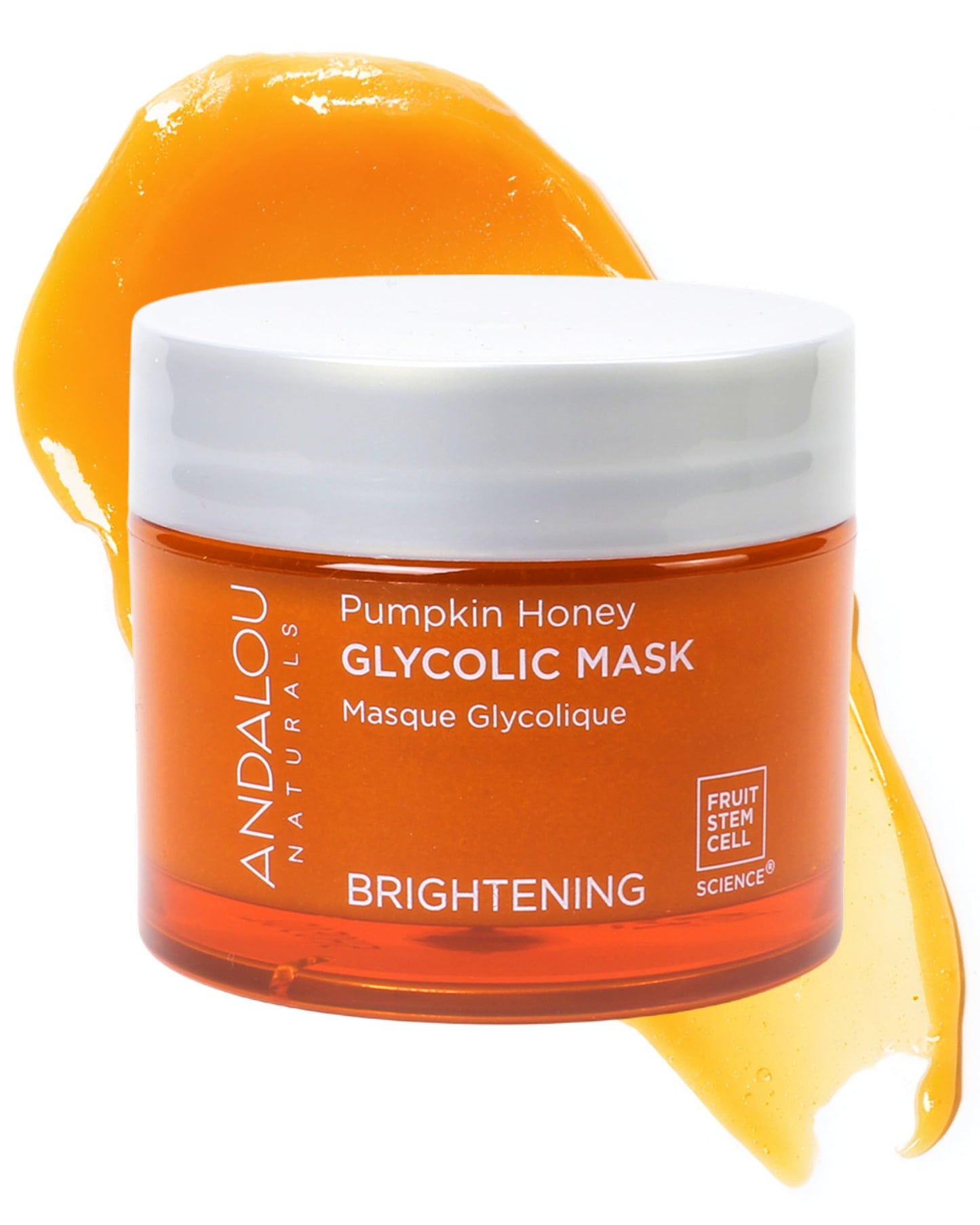 Andalou Naturals Pumpkin Honey Glycolic Mask (NEW FORMULA) - Exfoliating Face Mask with Glycolic Acid, Vitamin C for a Radiant Glow - Gentle Exfoliant