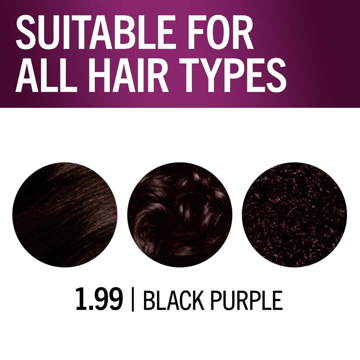 Schwarzkopf Keratin Color Permanent Hair Color, 1.99 Black Purple, 1 Application - Professionally Inspired Permanent Hair Dye, for up to 80% Less