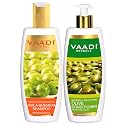 Vaadi Herbals Amla Shikakai Hair Fall and Damage Control Shampoo, 350ml with Olive Conditioner, 350ml