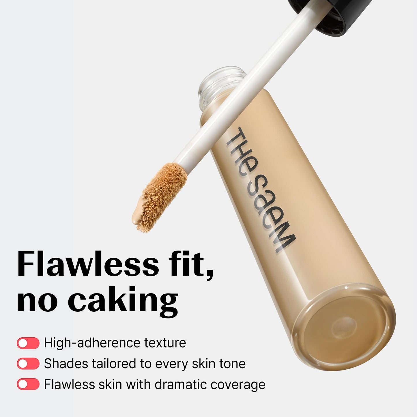 THESAEM Cover Perfection Tip Concealer 0.2 fl.oz. - 1.25 Light Beige Warm Beige for Light Skin Tones 20-21 - High Coverage Long Lasting Concealer Beauty and Personal Care THESAEM