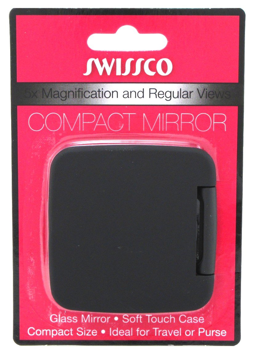 Swissco Mirror Compact & Magnifying 5X, Black, 1 ea (SG_B001KNSHJC_US)