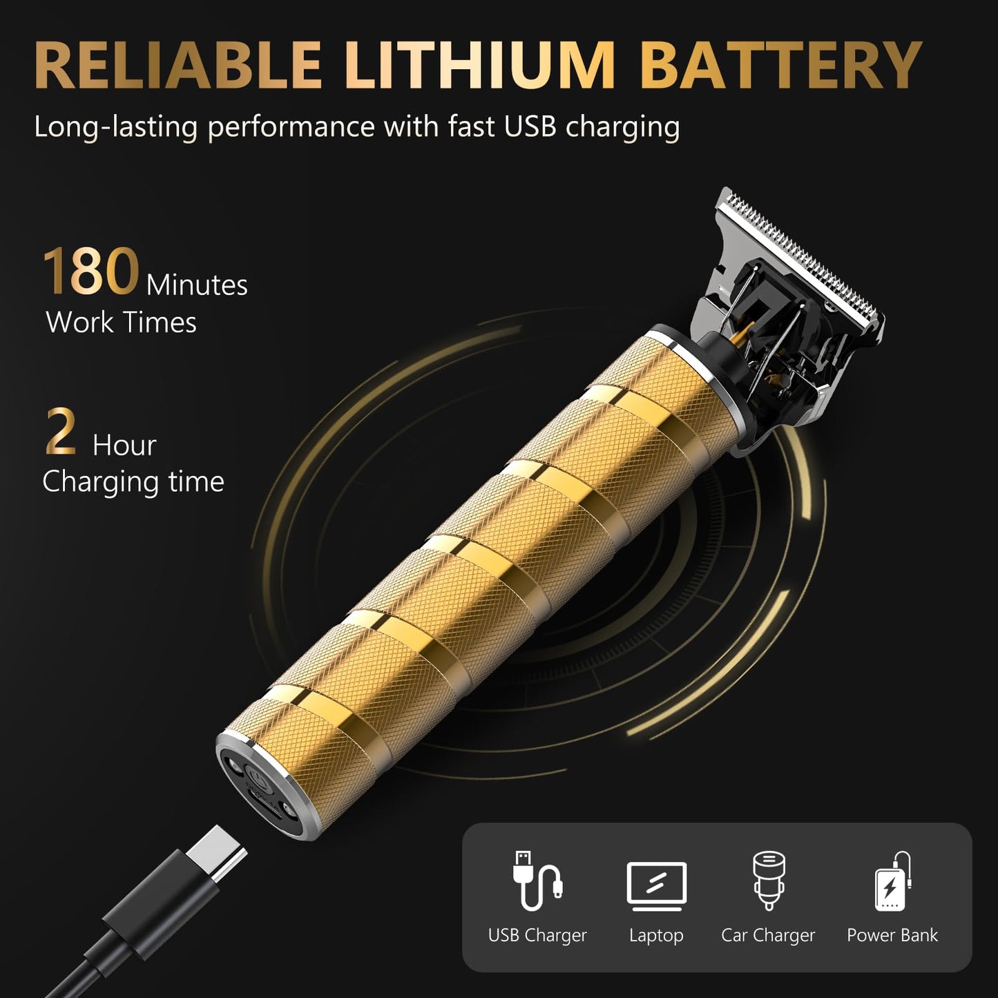 Ufree Beard Trimmer & Hair Trimmer for Men Professional, Electric Razor Shavers for Men, T Blade Precision Edgers Liners, Barber Clippers for Hair Beauty and Personal Care Ufree