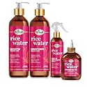 Difeel Rice Water Hair Care 4PC Shampoo & Conditioner Deep Conditioning Set - Includes 33.8oz Shampoo, 33.8oz Conditioner, 8oz Leave in & 7.1oz Hair