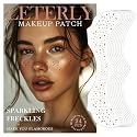 Leterly 24 Pcs Glitter Freckles Face Tattoo,Brown Face Glitter Makeup Patches Cute Sparkle Freckles Patches Waterproof Makeup Speckles for Face