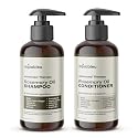 Aquableu Advanced Therapy Anti-Thinning Rosemary Oil Shampoo & Conditioner Set - Infused with 14 All-Natural Ingredients for Volume, Strength