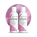 Adore Semi Permanent Hair Color (192 Pink Petal) (2 Pack) | Vegan & Cruelty-Free Pink Hair Dye | No Ammonia, No Peroxide, No Alcohol | 4 Fl Oz