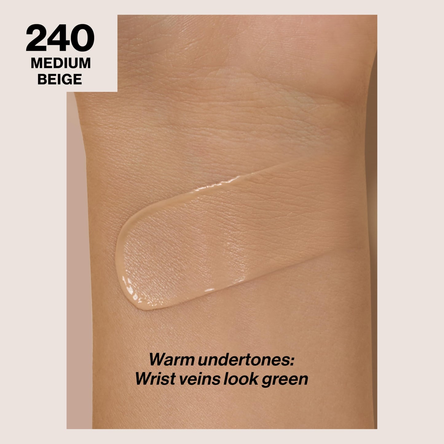 Revlon Liquid Foundation, ColorStay Face Makeup for Combination & Oily Skin, SPF 15, Medium-Full Coverage with Matte Finish, 240 Medium Beige, 1 Fl Oz