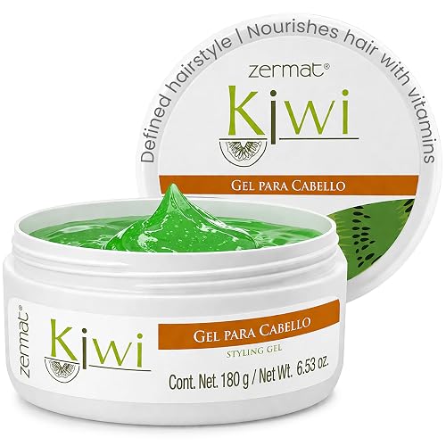Zermat, Hair Gel, Kiwi, Styling Ge Controll, Shapes and Styles, 6.53 Oz.