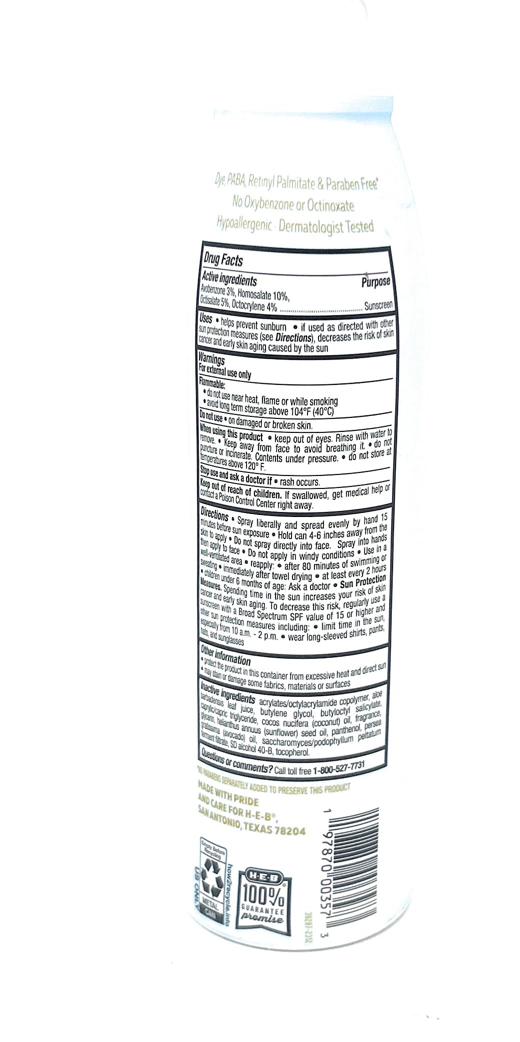Rejuvenate Sunscreen Spray with Moisturizing Oils & Vitamins SPF 50-5.5oz - 1 bottle - made in the USA
