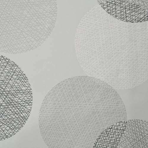 Madison Park Knowles Modern Clean Print Fabric Shower Curtain, Geometric Casual Shower Curtains for Bathroom, 72 X 72, Grey