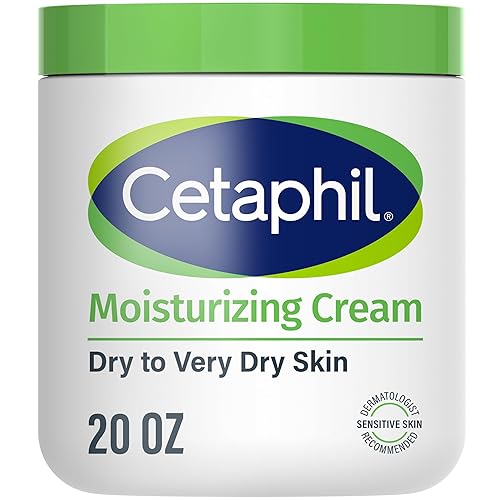 Cetaphil Face & Body Moisturizer, Hydrating Moisturizing Cream for Dry to Very Dry, Sensitive Skin, NEW 20 oz, Fragrance Free, Non-Comedogenic