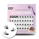 Lash Clusters, DIY Eyelash Extension, Reusable Individual Lash Clusters, 3D Effect Wispy C Curl False Eyelashes for Home Eyelash Extensions