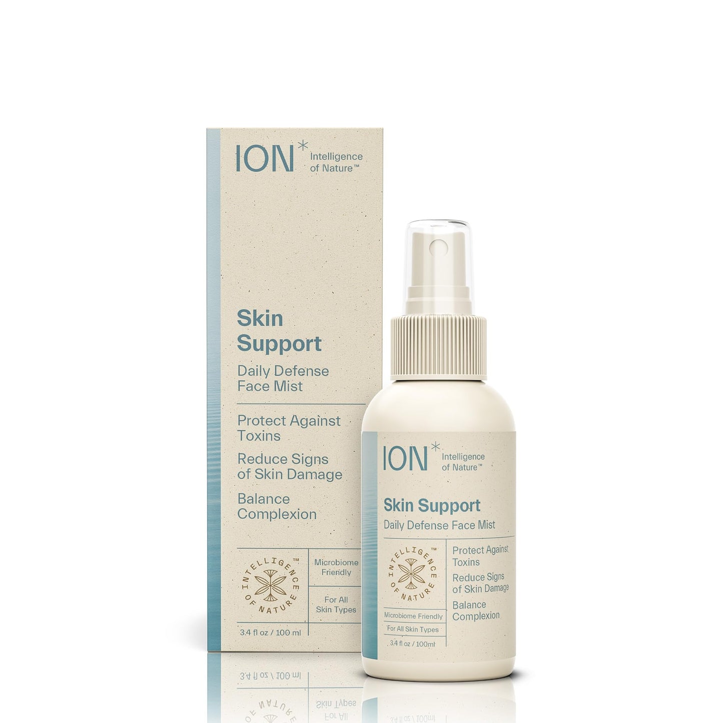 ION* Intelligence of Nature Skin Support Face Mist Hydrating Spray - Refreshing Facial Mist Spray for Daily Use, Travel Size, Vegan Friendly Formula