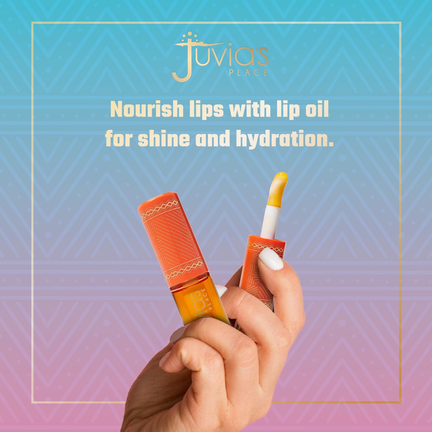 Juvia's Place Magic Lip Oil - Sweet Orange - Smooth, Hydrating w/Vitamin E for Soft, Glossy, Juicy Lips - Infused with Fruit Extracts - Tinted,