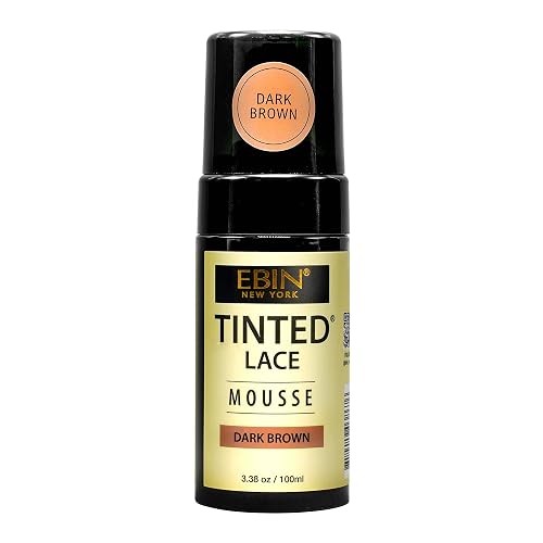 EBIN NEW YORK TINTED LACE MOUSSE - 3.38oz/ 100ml - Dark Brown