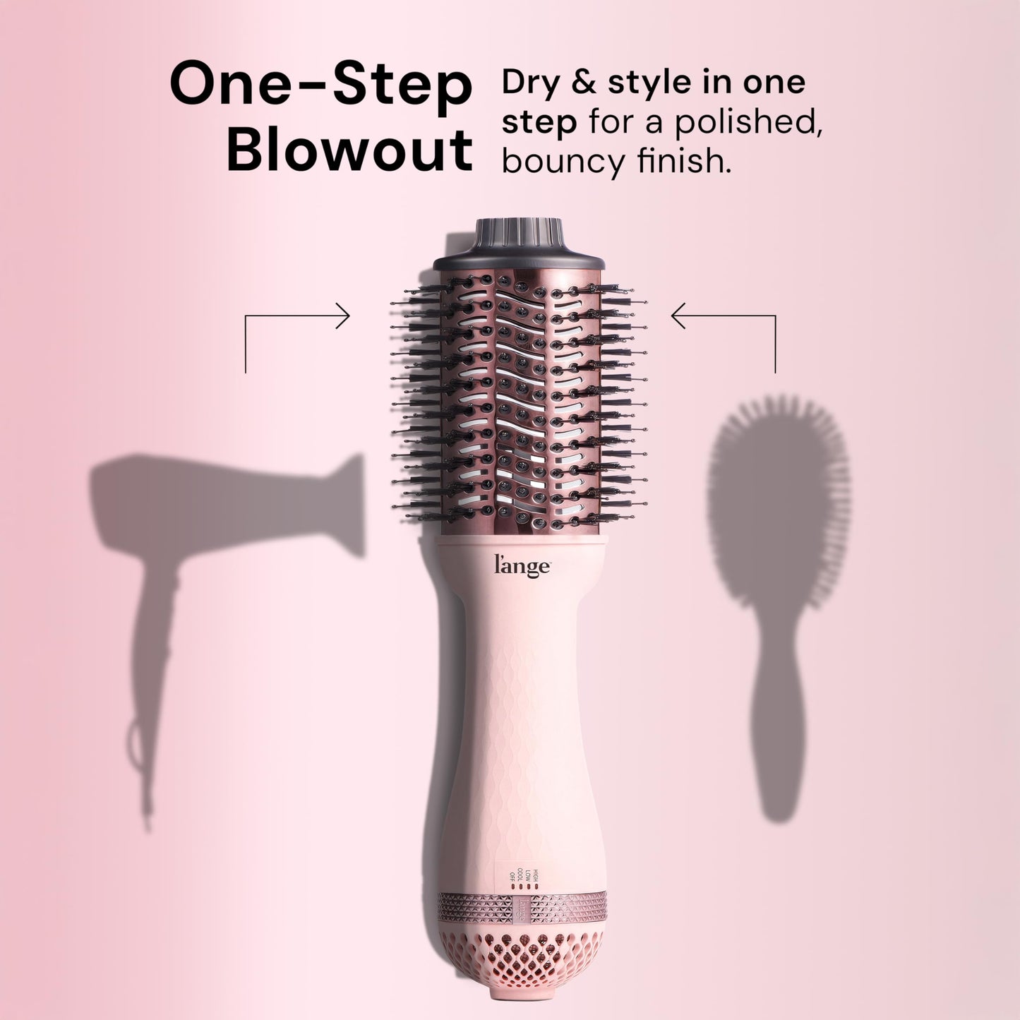 L'ANGE HAIR Le Volume 2-in-1 Titanium Blow Dryer Brush | Frizz Control Blowout Hair Dryer Brush For Drying And Straightening | Volumizing Hot Air Beauty and Personal Care L'ANGE HAIR