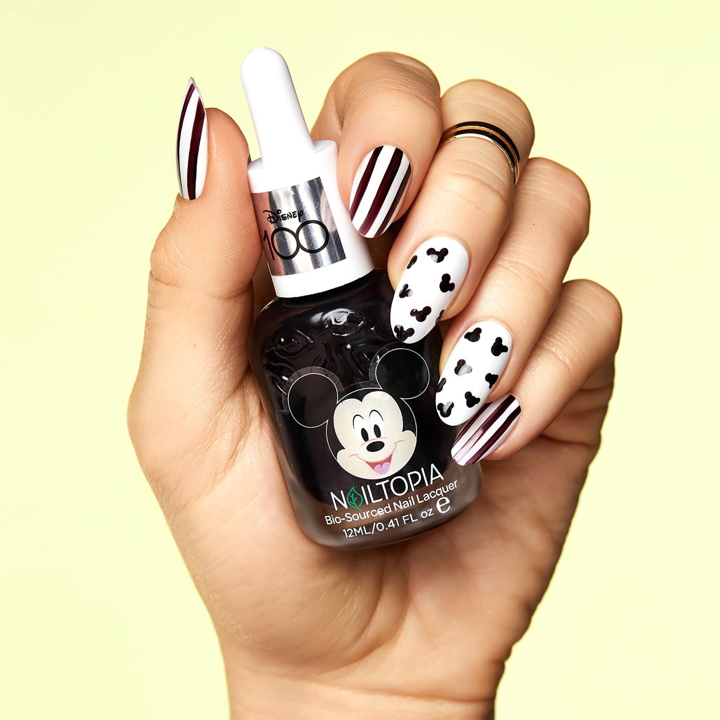 Nailtopia Bio-Sourced Chip Free Nail Lacquer Disney Collection Mickey Mouse - Superfood-Infused Polish - Chip Resistant Formula - Quick-Dry, Long Beauty & Personal Care Nailtopia