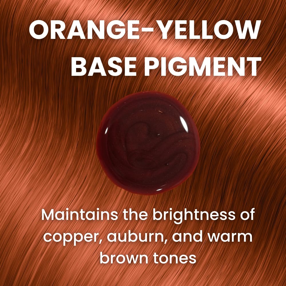 Pure Blends Marigold Hydrating Semi-Permanent Color Depositing Shampoo for Toning and Brightening Faded Color-Treated Hair - Prevents Fade, Extends
