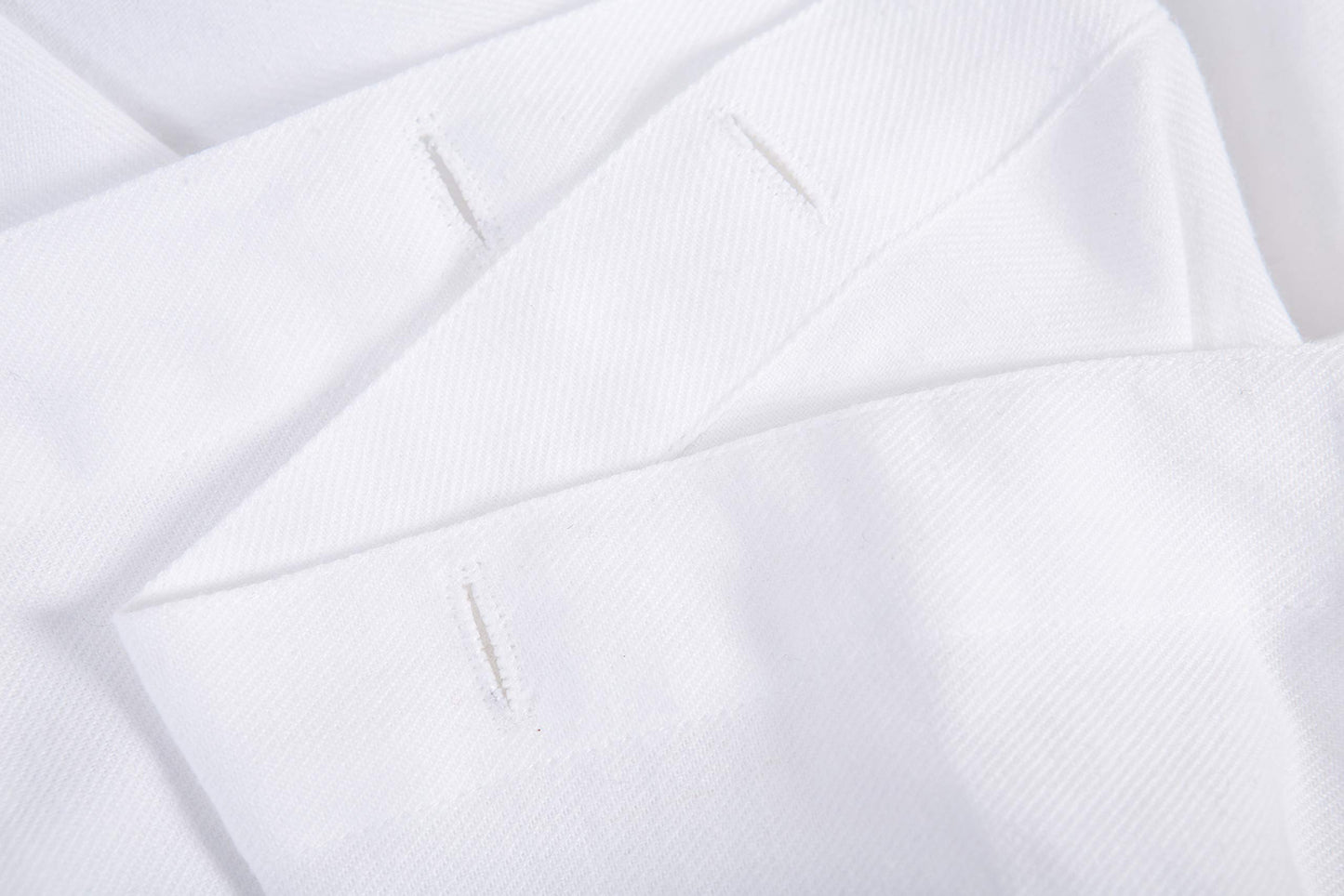 Sticky Toffee White and Tan Striped Shower Curtain 72x72 in - Woven Cotton Fabric for Bathroom, Farmhouse Boho Style, Oeko-Tex Cotton