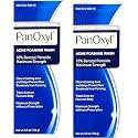 PanOxyl Acne Foaming Wash Benzoyl Peroxide 10% Maximum Strength Antimicrobial, 5.5 oz.(2 Pack Bundle)