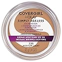 COVERGIRL Simply Ageless Instant Wrinkle Defying Foundation, SPF 28, Hyaluronic Complex & Vitamin C - 235 Medium Light, Pack of 1