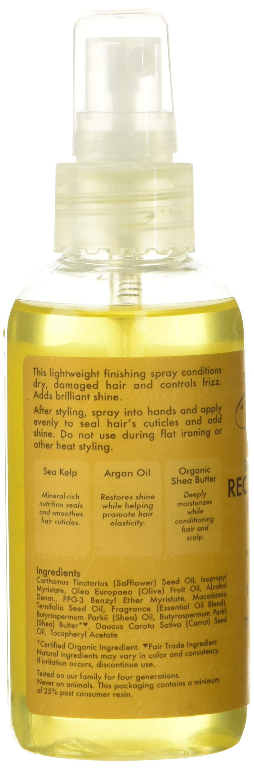 SheaMoisture Hair Styling Agent, Raw Shea Butter Reconstructive Finishing Elixir Hair Oil for Dry Hair, 4 oz