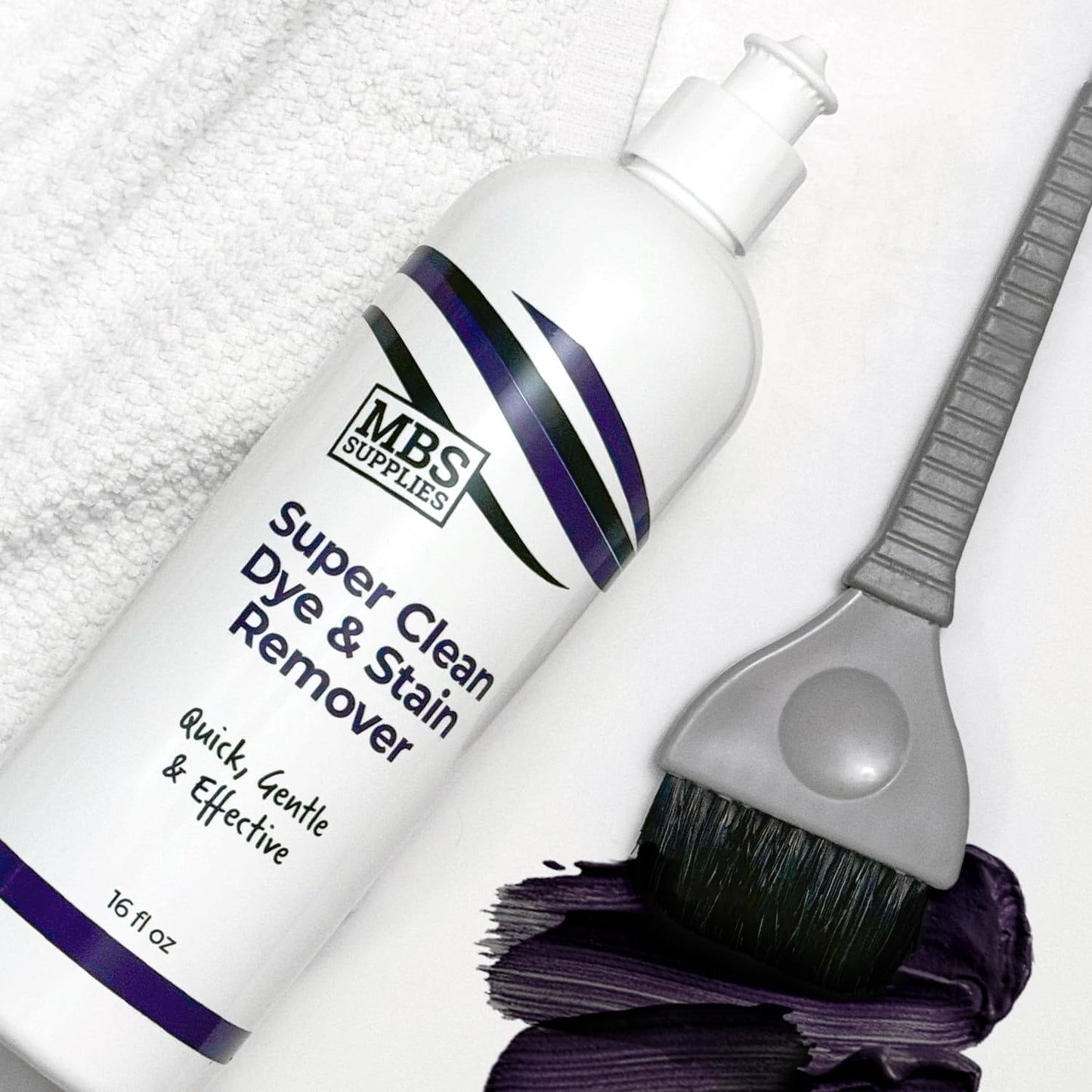 Super Clean Dye & Stain Remover - Gentle 16 oz (2 Pack) Formula for Hair Color Stains on Skin & Hair | pH Balanced & Sensitive Skin Safe