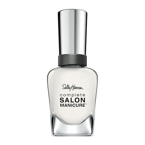 Sally Hansen Complete Salon Manicure Nail Polish | Multi-Benefit Nail Color | Strengthening Keratin Formula | 195 Let's Snow