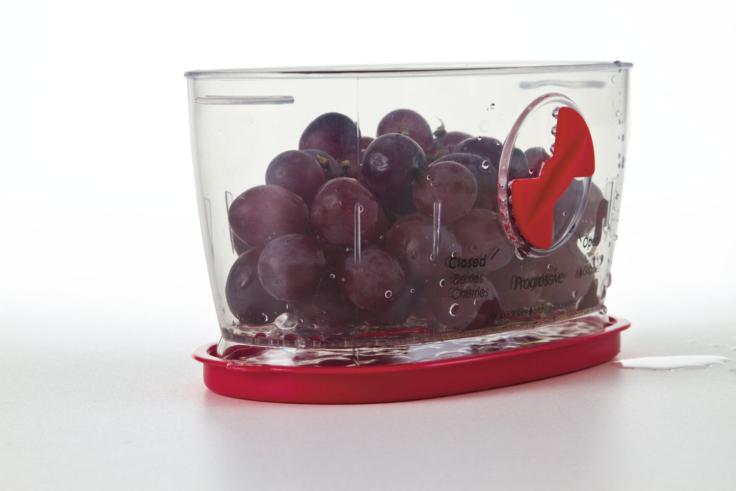 PrepWorks Berry Keeper, Red - Freshness-Enhancing Storage for Berries and Small Fruits