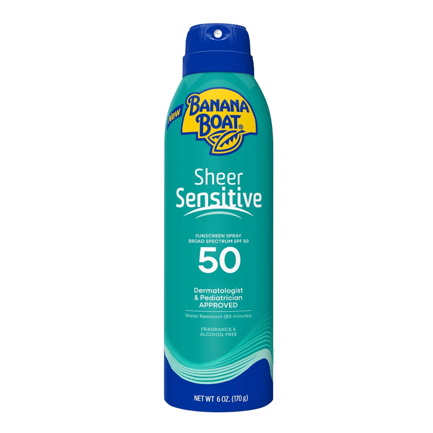 Banana Boat Sheer Sensitive Body Spray, SPF 50, 6oz