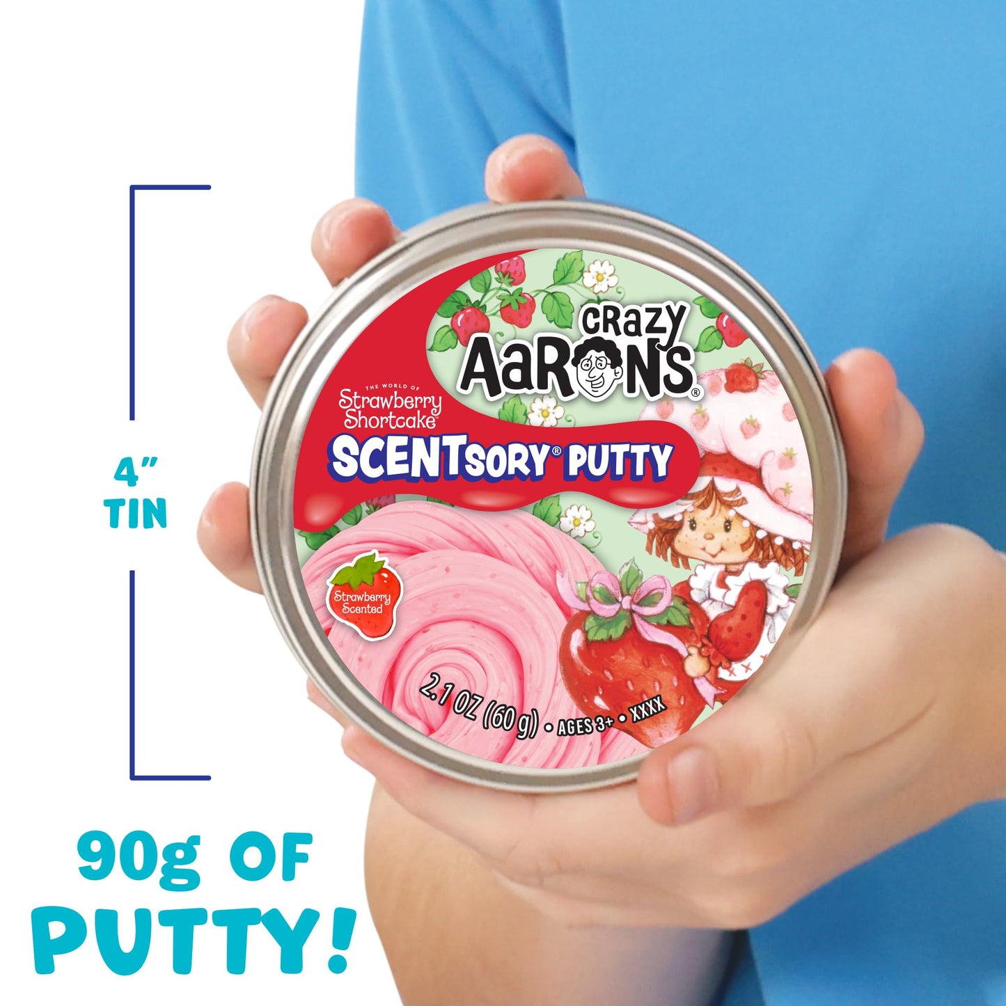 Crazy Aaron's Strawberry Shortcake™ SCENTsory® Putty - Made in USA